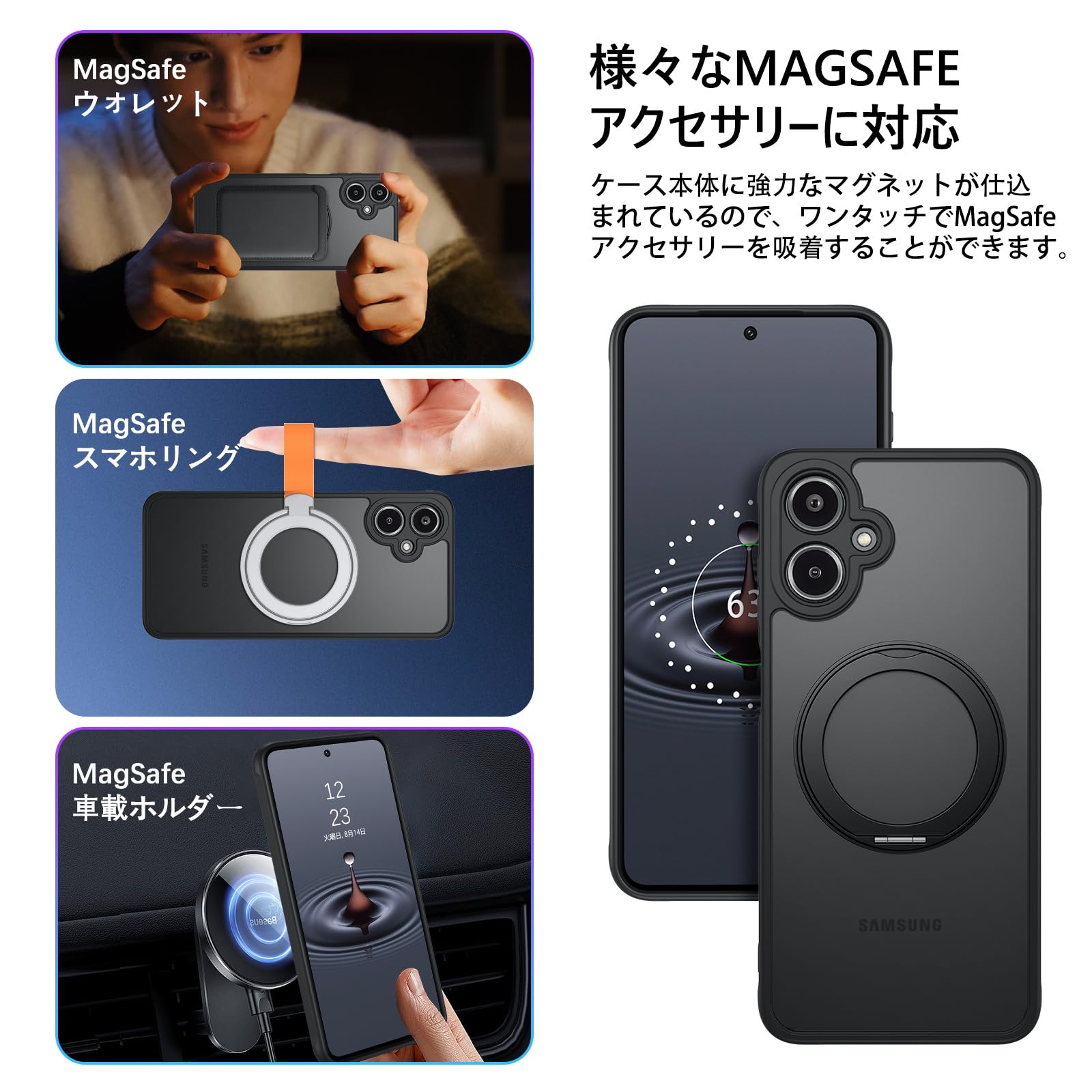 Amazon.co.jp: 【360°回転スタンド・薄くて軽い】GaoBao Galaxy A25 5g